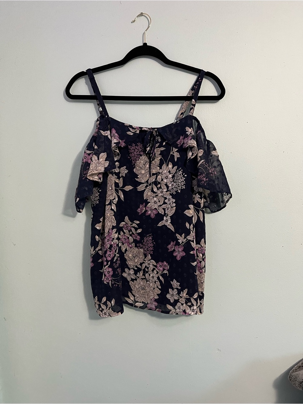 torrid Navy Floral Cold-Shoulder Camisole